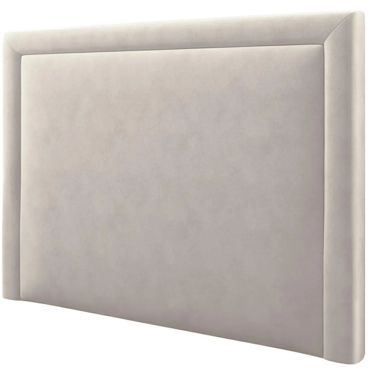 Tête de lit en Velours Primevere beige clair - 180x120 cm-Mazzini Sofas Clearance