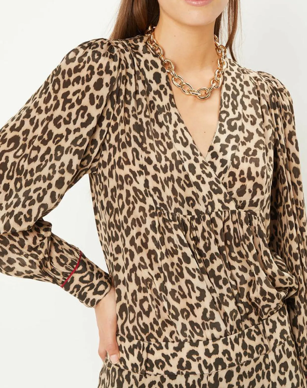 Femme Stella Forest Tops Et Blouses^Tunique col V Léo marron