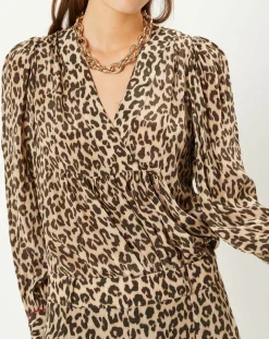 Femme Stella Forest Tops Et Blouses^Tunique col V Léo marron