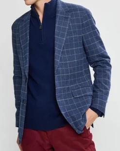 Homme Hackett London Vestes, Blousons^Veste à carreaux bleu moyen