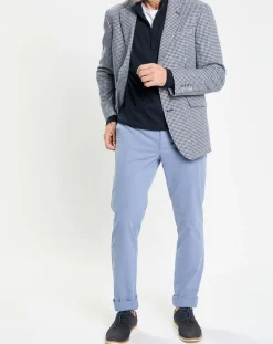Veste à imprimé pied-de-poule bleue-Hackett London Clearance