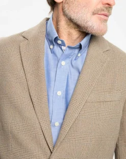 Veste à imprimé Prince de Galles beige foncé-Hackett London Hot