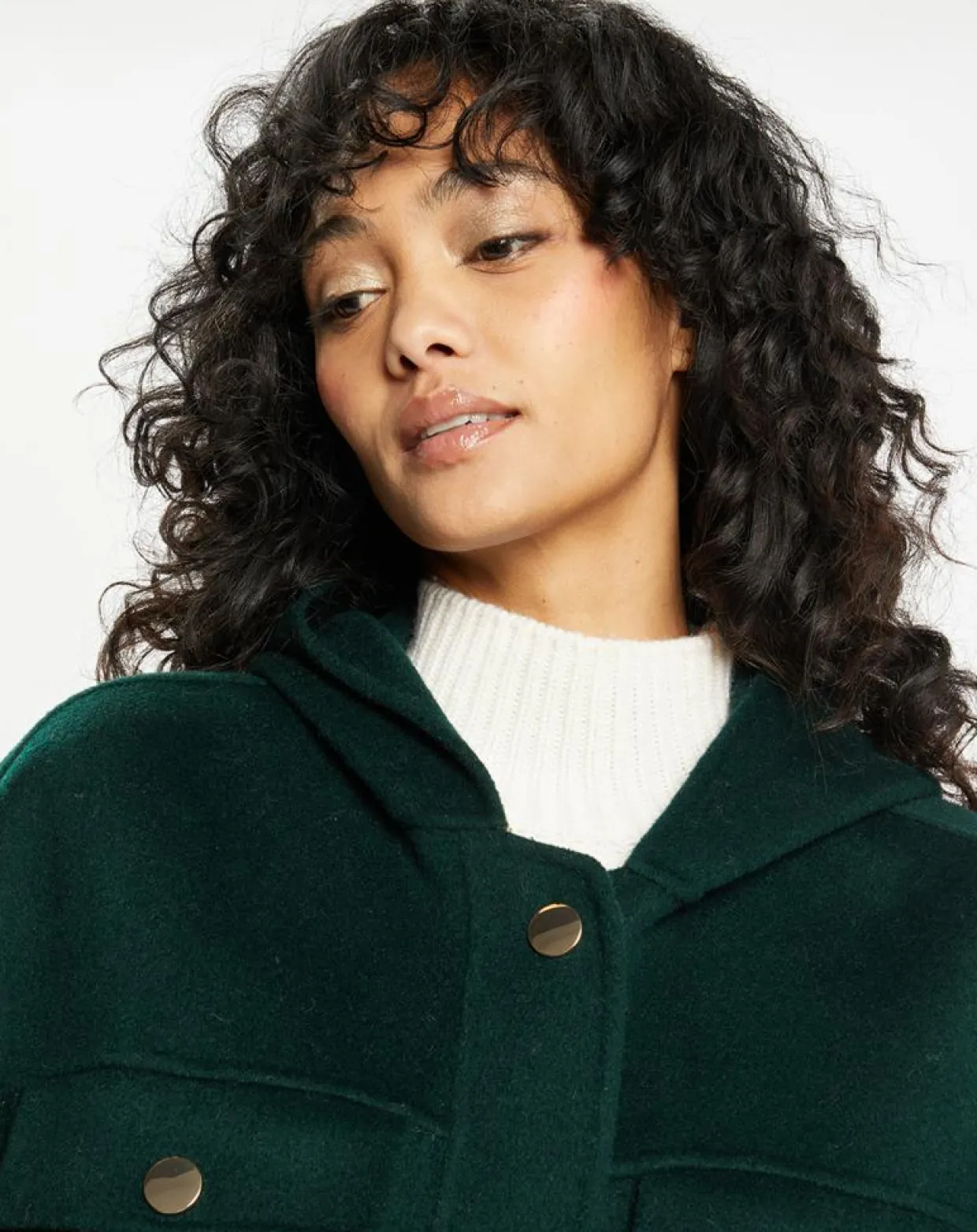 Femme Lou Andrea Vestes, Blousons^Veste 100% Laine Carla vert sapin