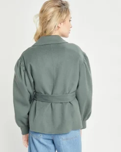 Femme Lou Andrea Vestes, Blousons^Veste 100% Laine kaki