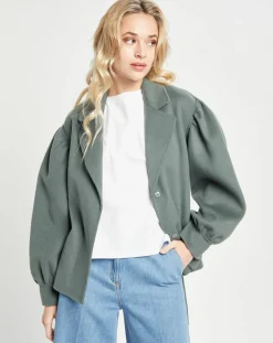 Femme Lou Andrea Vestes, Blousons^Veste 100% Laine kaki