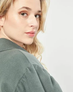 Femme Lou Andrea Vestes, Blousons^Veste 100% Laine kaki
