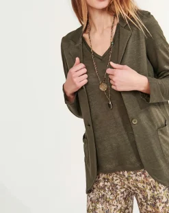 Femme Lauren Vidal Vestes, Blousons^Veste 100% Lin Essential bronze
