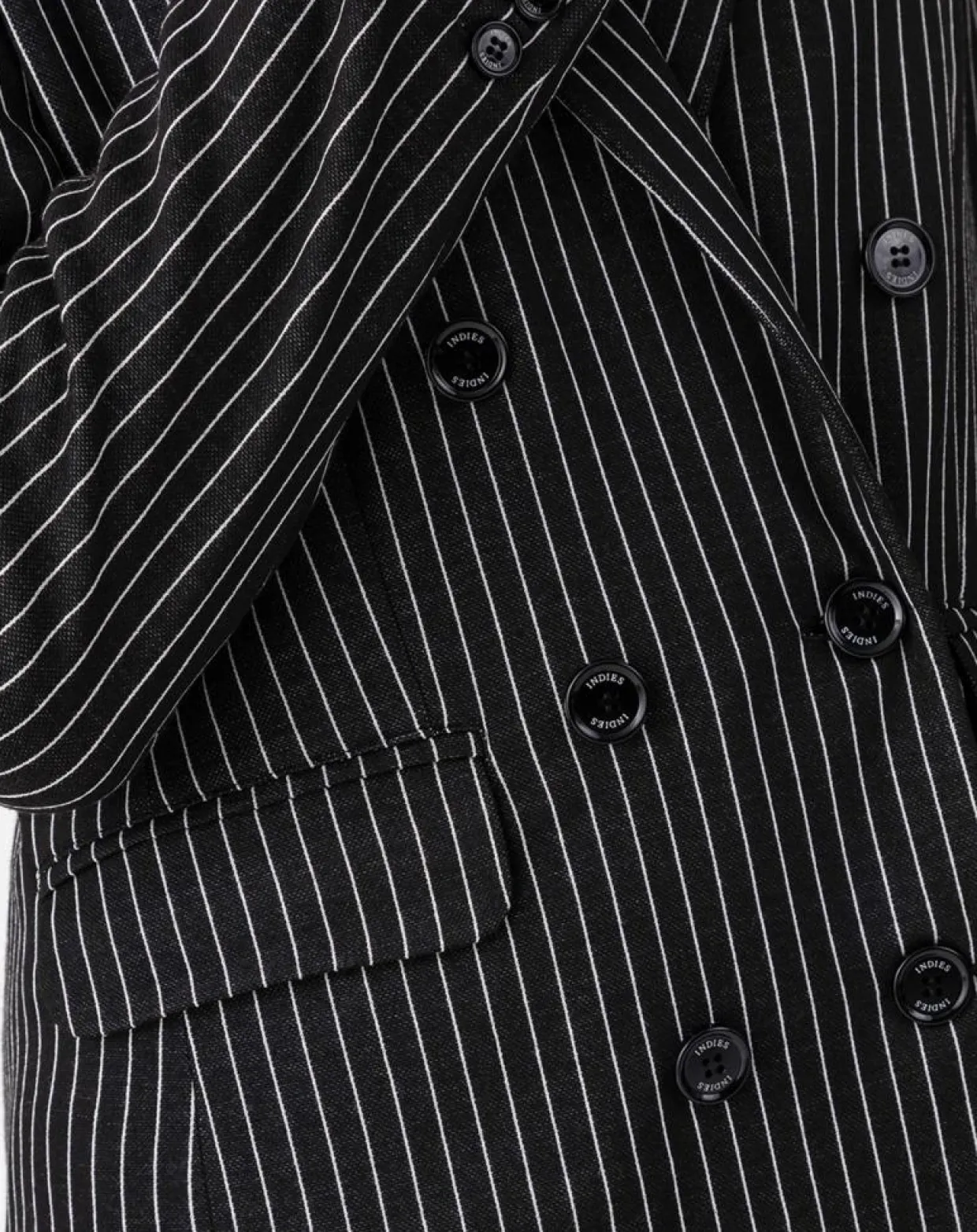 Veste Amance rayure noire-Indies Online