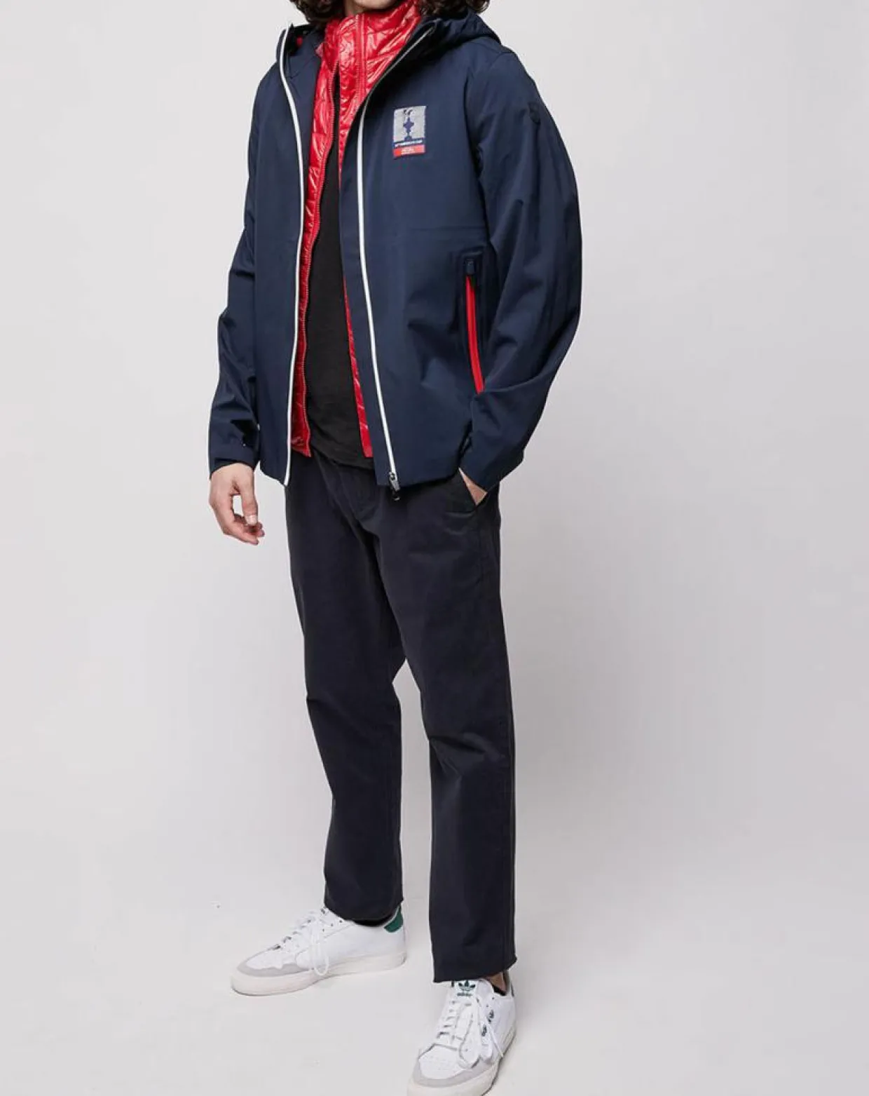 Veste avec doublure amovible Newport 3 couches bleu/rouge-North Sails Sale