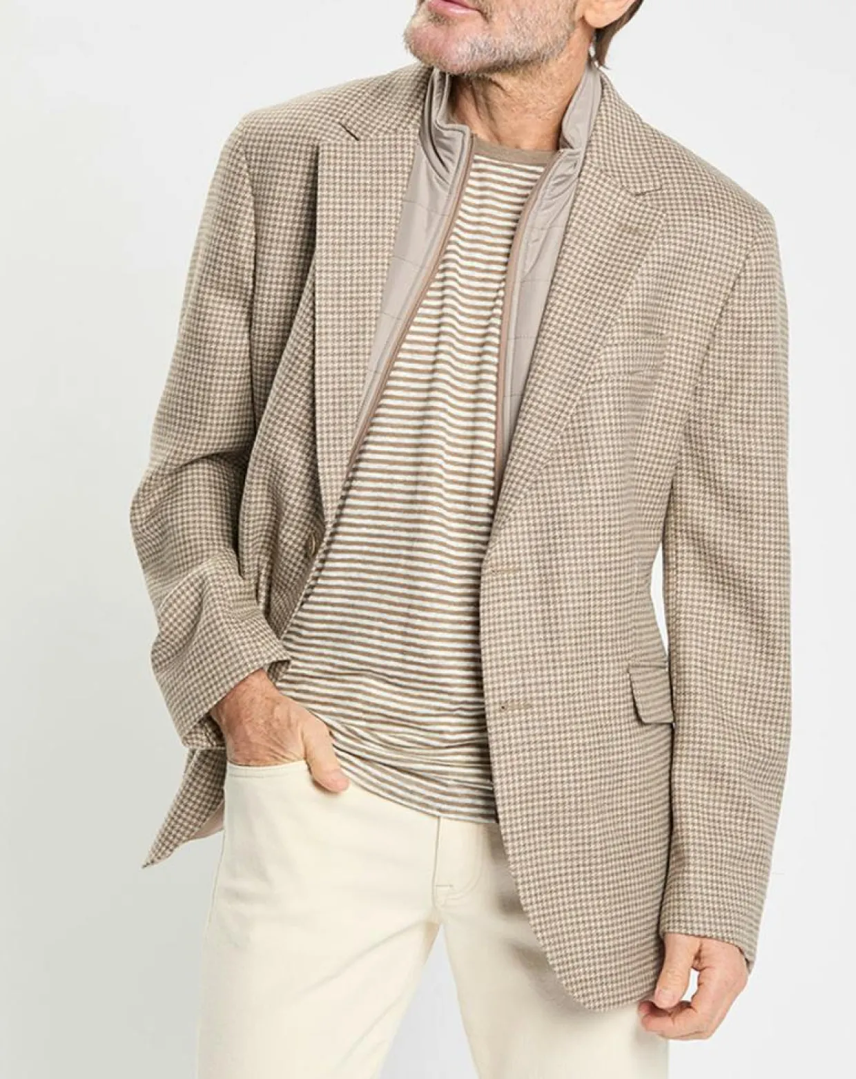 Veste avec parement amovible beige-Hackett London
