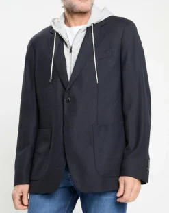 Veste avec parement amovible bleu marine-Hackett London Hot