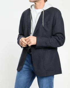 Veste avec parement amovible bleu marine-Hackett London Hot