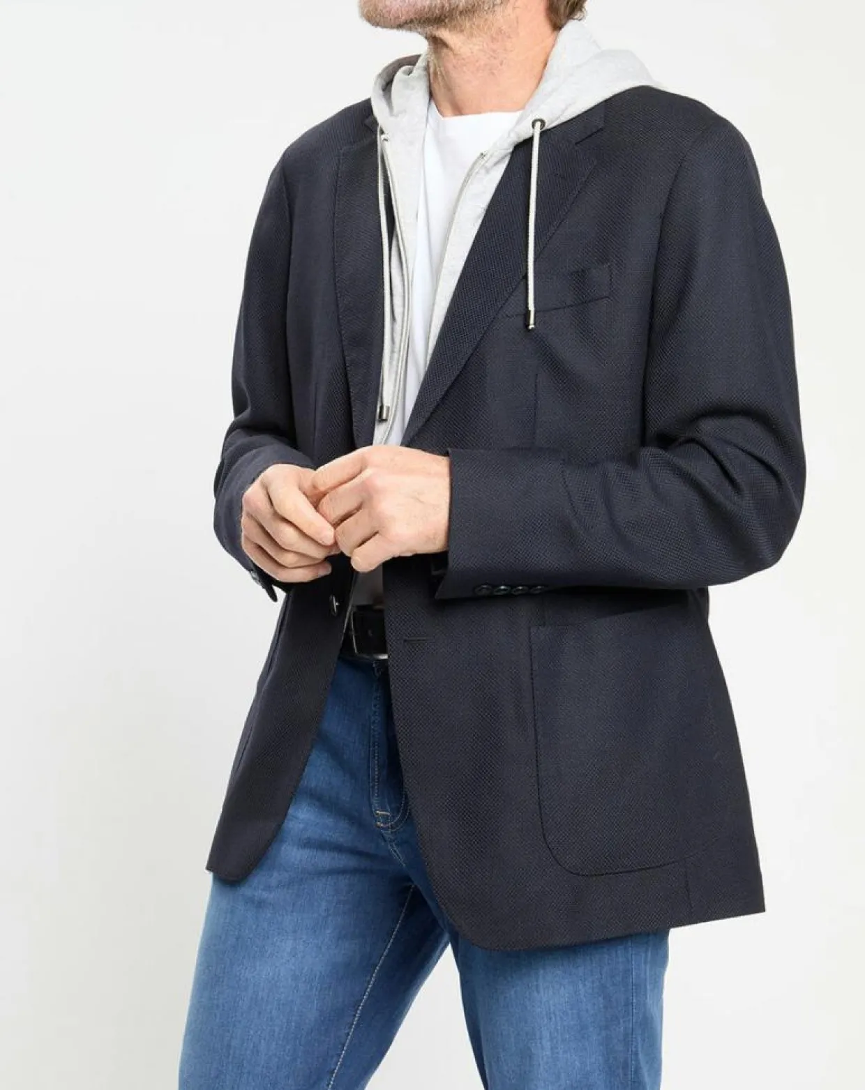 Veste avec parement amovible bleu marine-Hackett London Hot