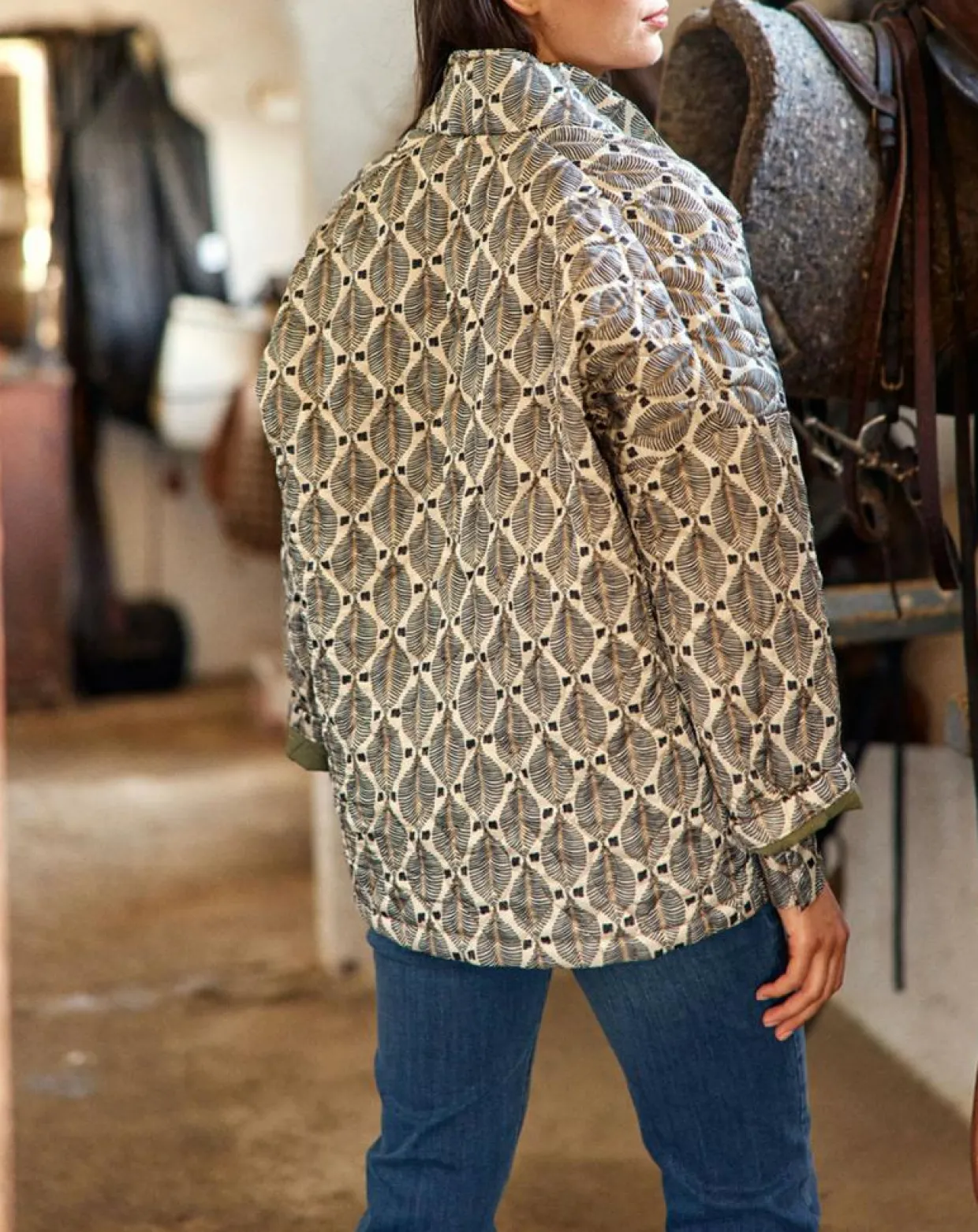 Femme Lauren Vidal Vestes, Blousons^Veste Bic imprimée palme