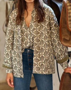 Femme Lauren Vidal Vestes, Blousons^Veste Bic imprimée palme