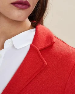 Femme Devernois Vestes, Blousons^Veste blazer en Laine mélangée Voilier rouge
