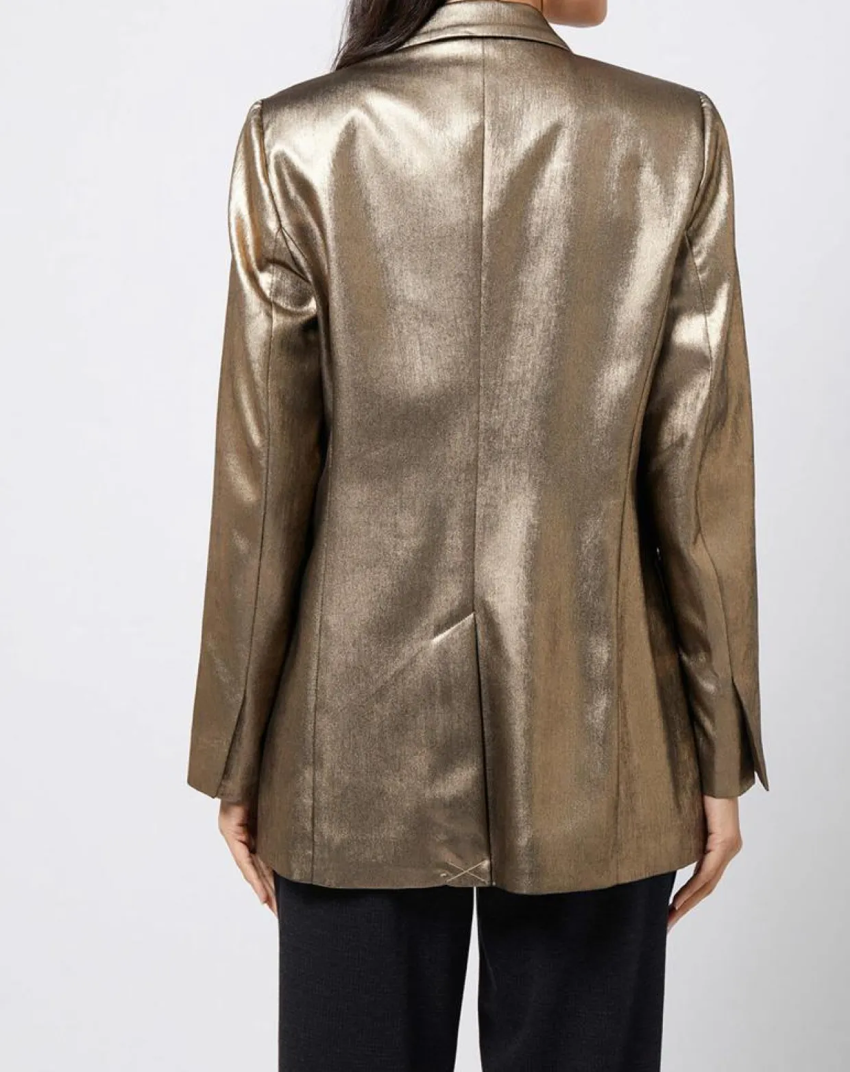 Femme Esprit Vestes, Blousons^Veste blazer enduit métallisé coupe droite bronze