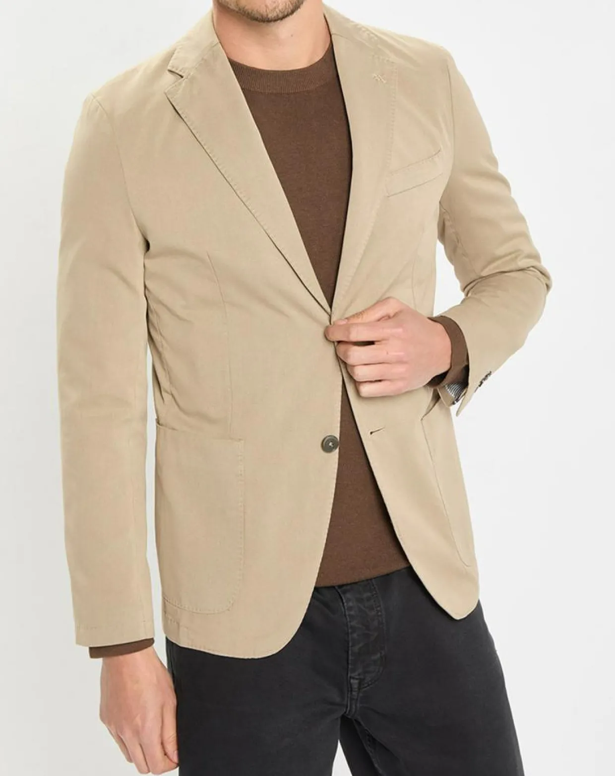 Veste blazer regular fit beige-Marc O'Polo