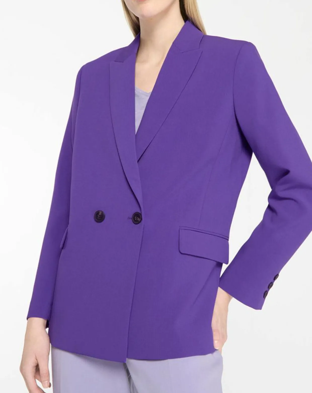 Veste blazer Rune double boutonnage violette-Galeries Lafayette Outlet