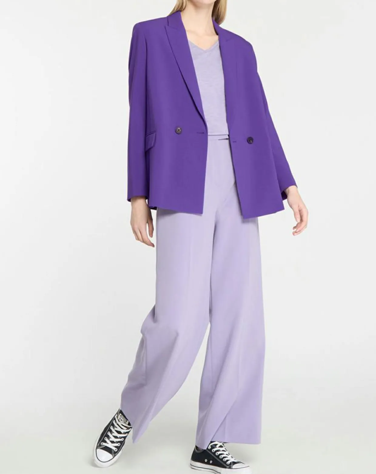 Veste blazer Rune double boutonnage violette-Galeries Lafayette Outlet