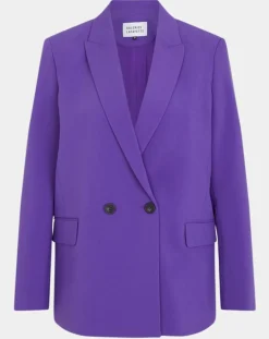 Veste blazer Rune double boutonnage violette-Galeries Lafayette Outlet