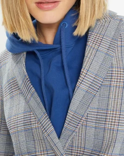 Femme Galeries Lafayette Vestes, Blousons^Veste blazer Rune double boutonnage imprimé Pince de Galles gris/noir