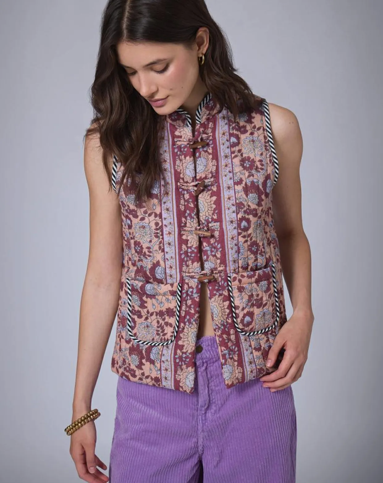 Veste Bohemian Hindi camel-Manoush New