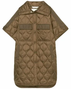 Veste cape matelassée padded marron-Marc O'Polo New