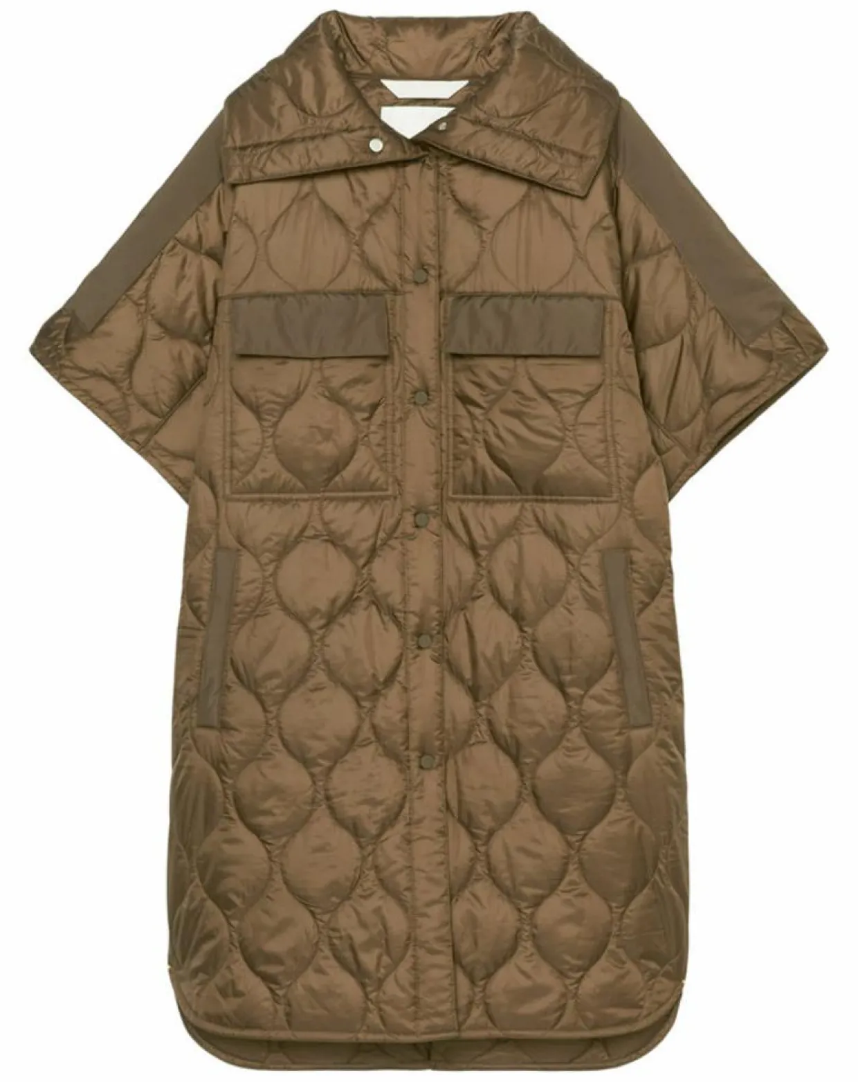 Veste cape matelassée padded marron-Marc O'Polo New