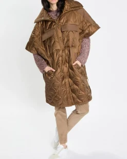 Veste cape matelassée padded marron-Marc O'Polo New