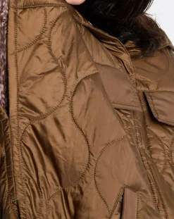 Veste cape matelassée padded marron-Marc O'Polo New