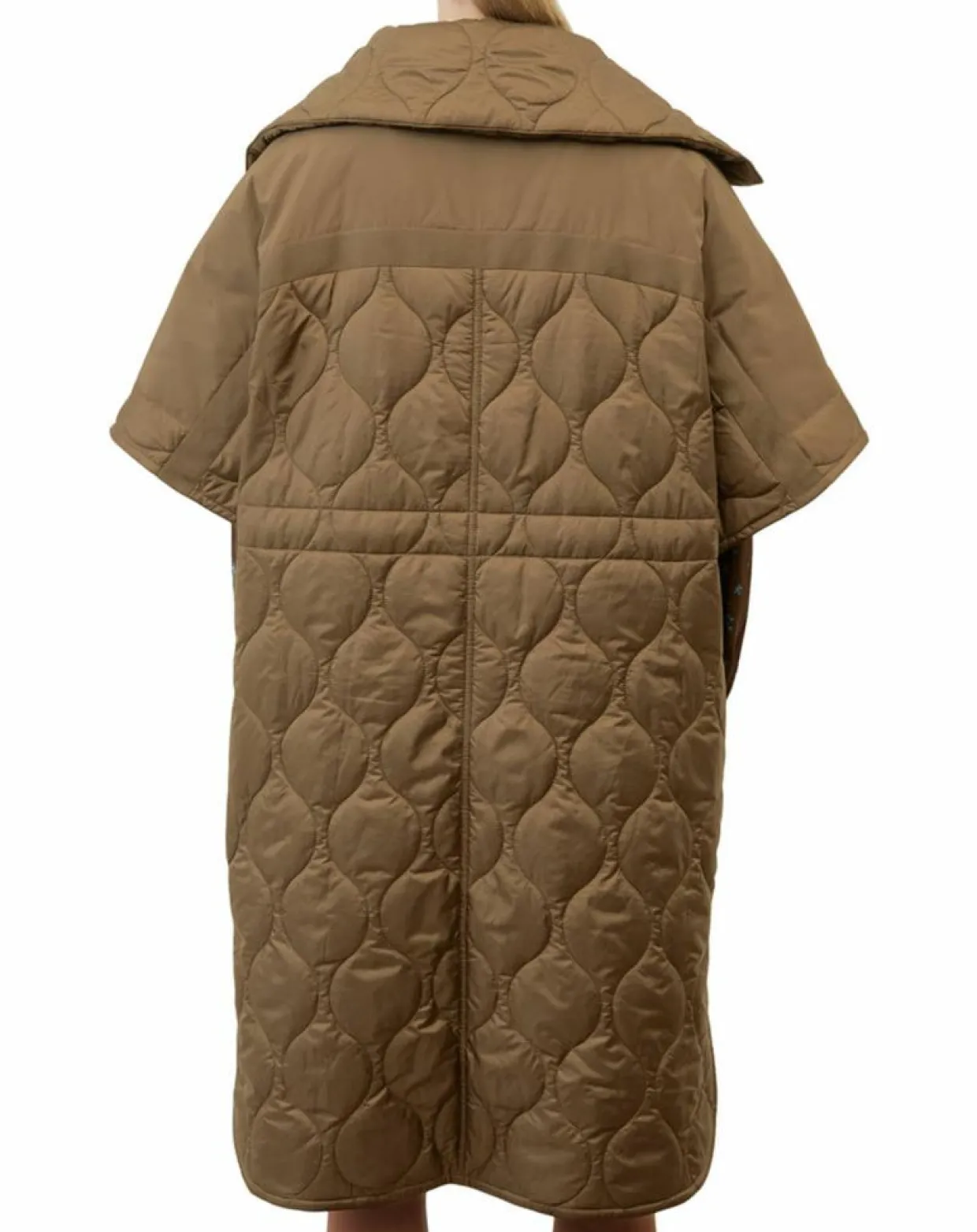 Veste cape matelassée padded marron-Marc O'Polo New