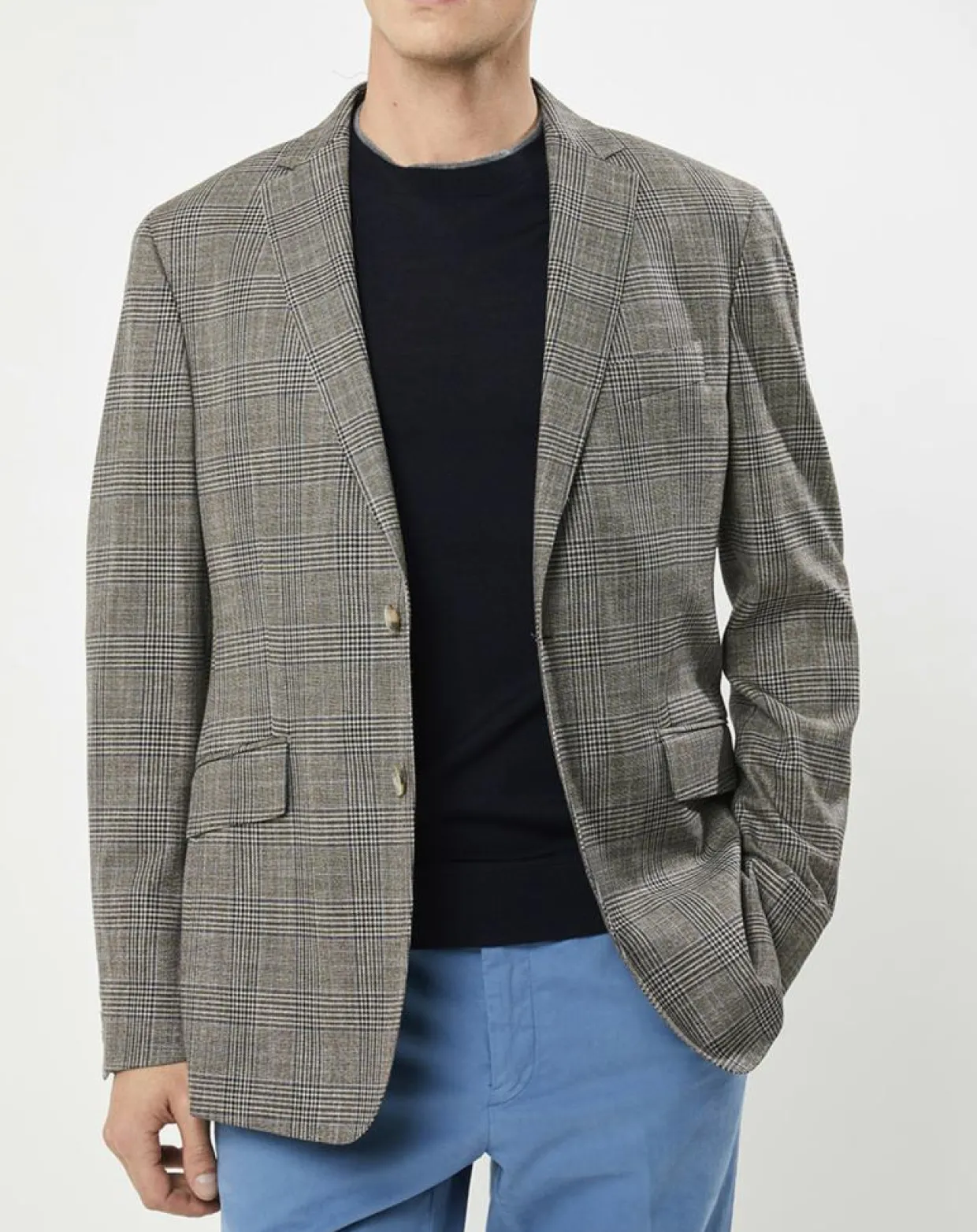 Homme Hackett London Vestes, Blousons^Veste Chek imprimée prince de galles beige
