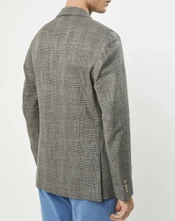 Homme Hackett London Vestes, Blousons^Veste Chek imprimée prince de galles beige