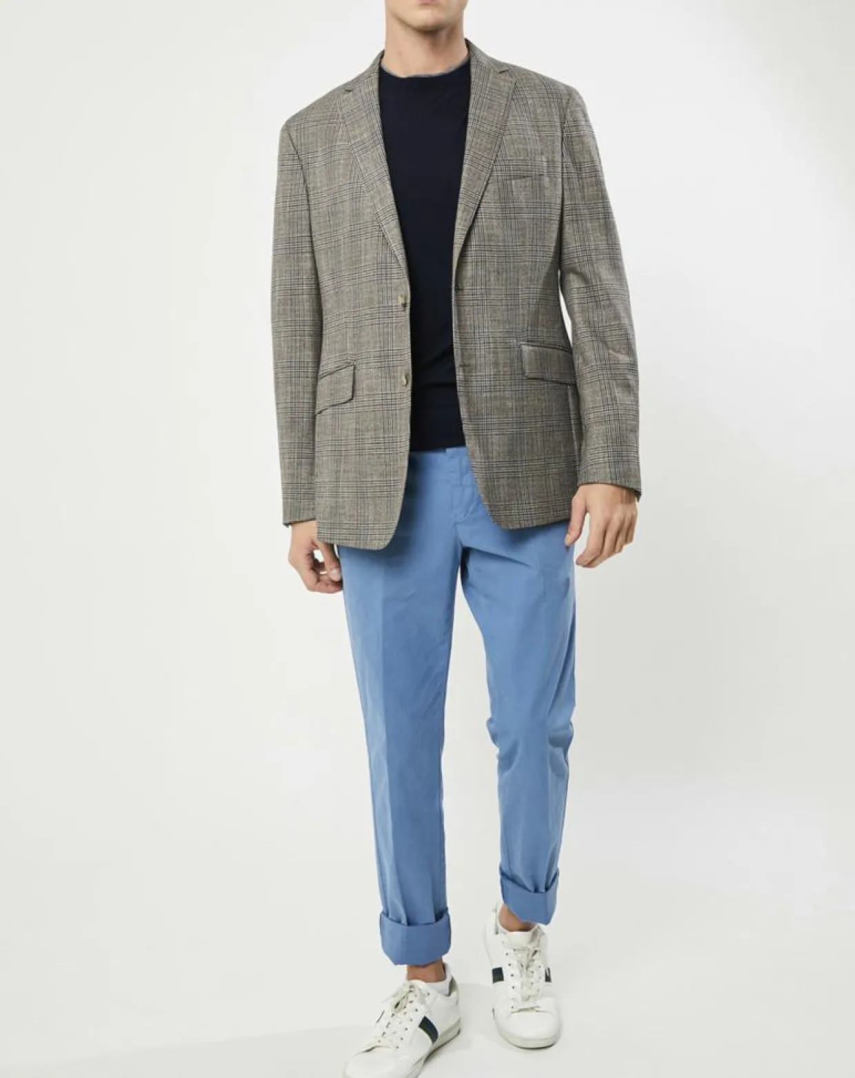 Homme Hackett London Vestes, Blousons^Veste Chek imprimée prince de galles beige