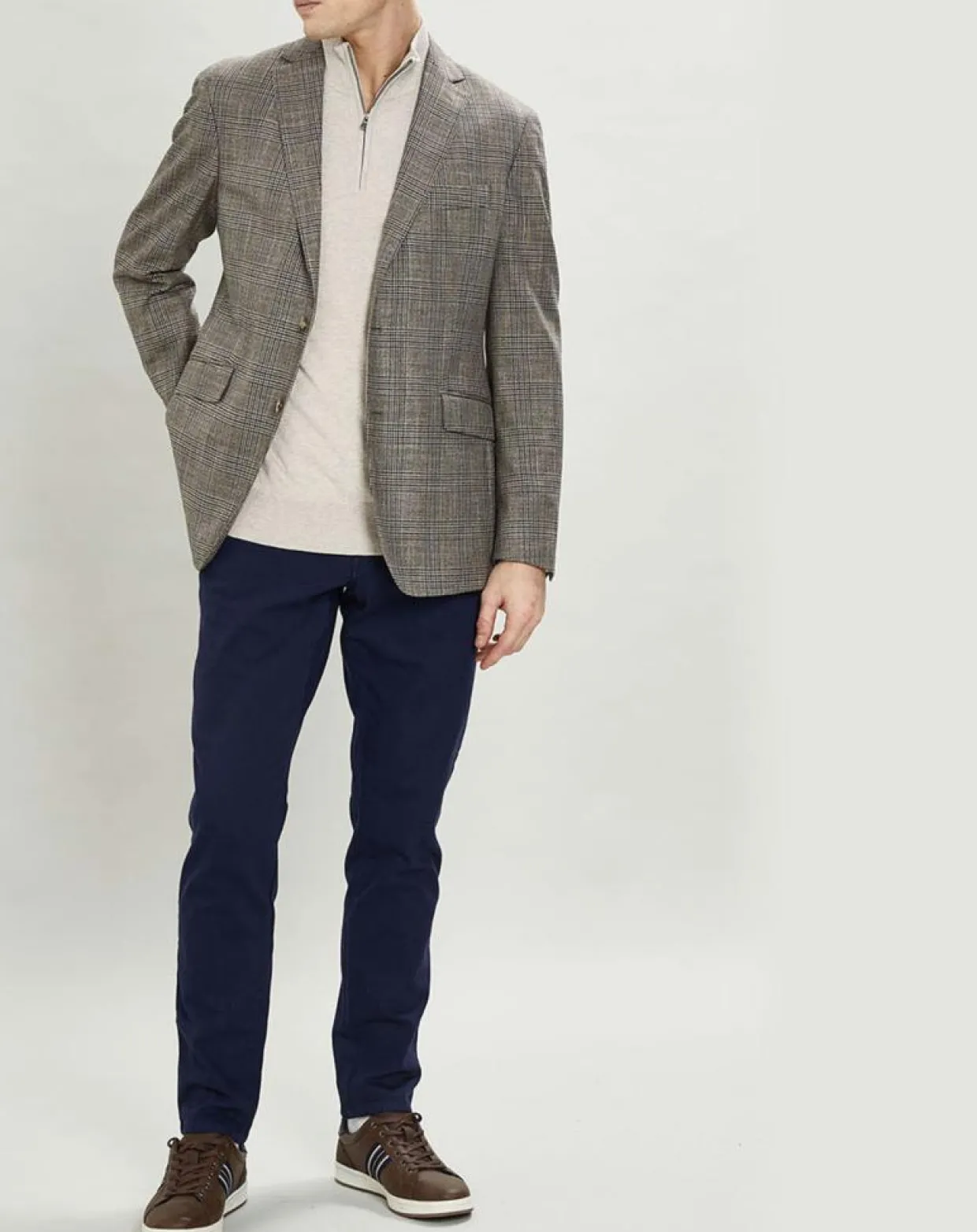 Homme Hackett London Vestes, Blousons^Veste Chek imprimée prince de galles beige