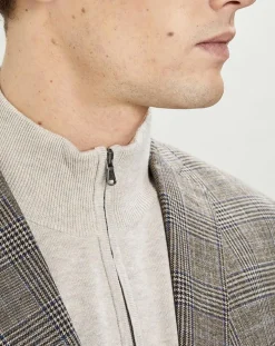 Homme Hackett London Vestes, Blousons^Veste Chek imprimée prince de galles beige