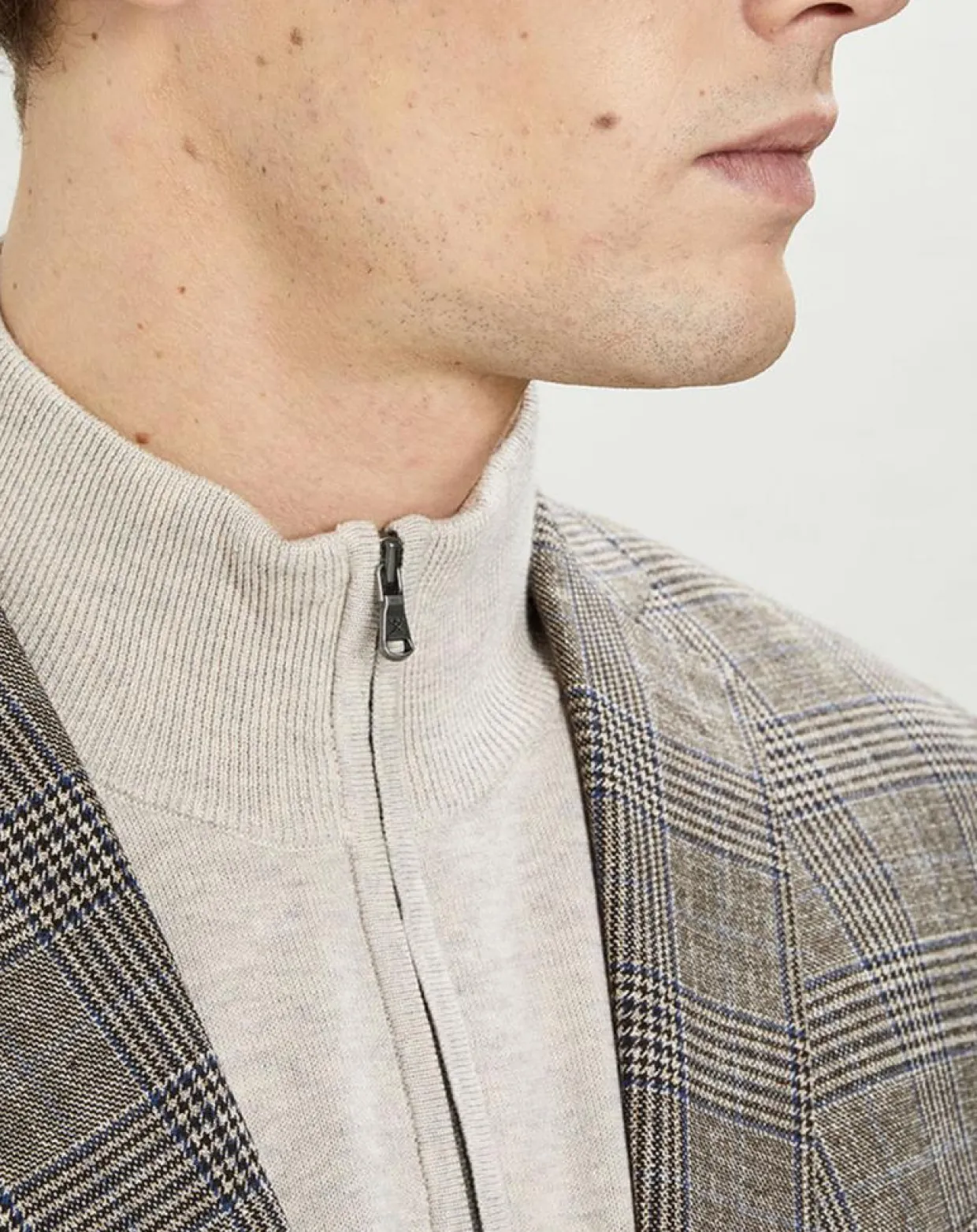 Homme Hackett London Vestes, Blousons^Veste Chek imprimée prince de galles beige