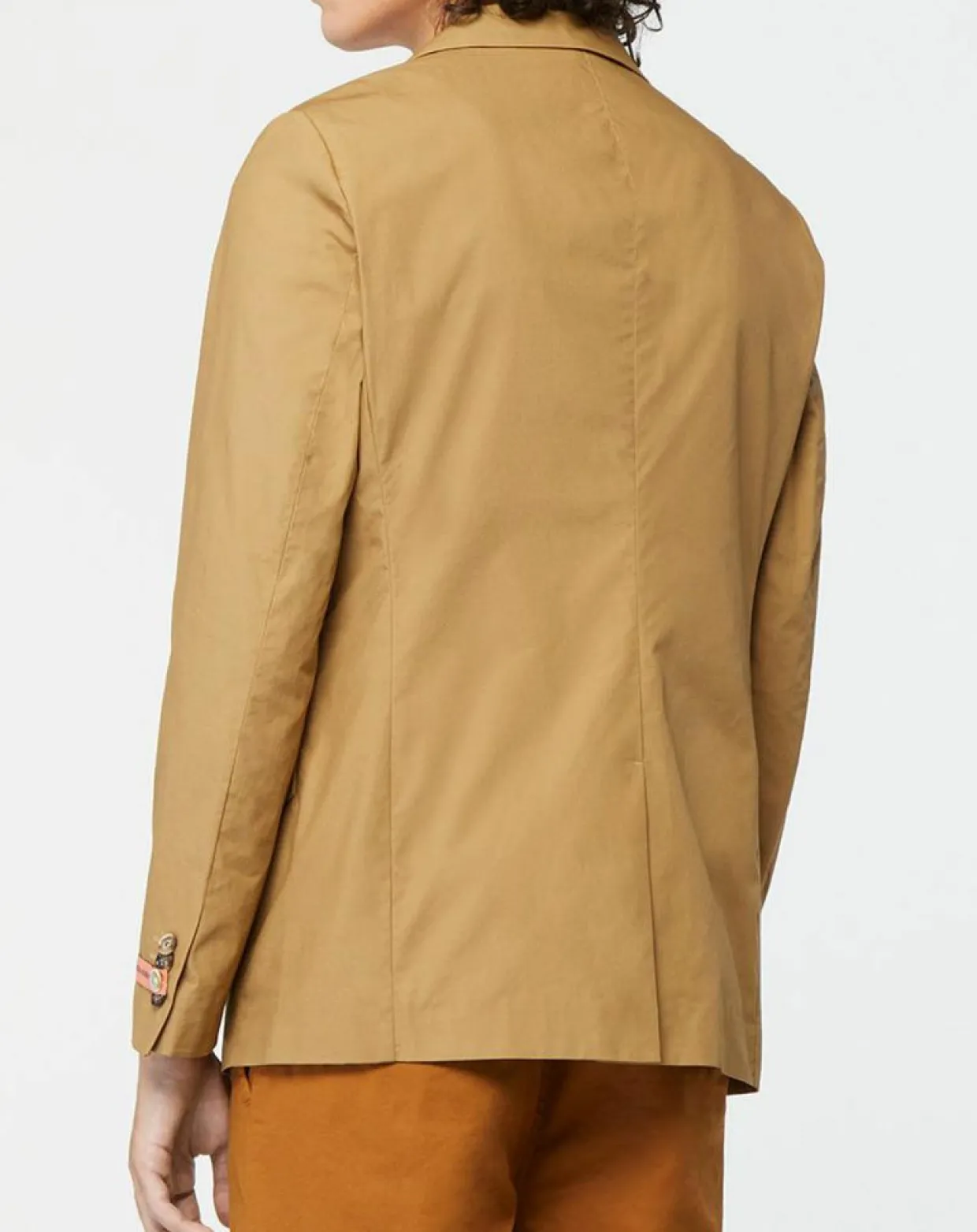Homme Scotch & Soda Vestes, Blousons^Veste Cintrée en Popeline Stretch 2 boutons camel