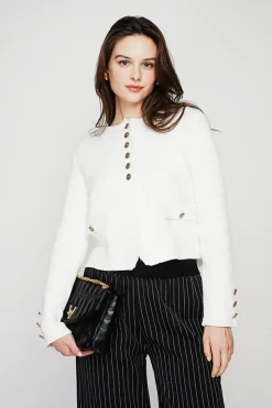 Veste courte boutonnée naturelle-C&Jo New