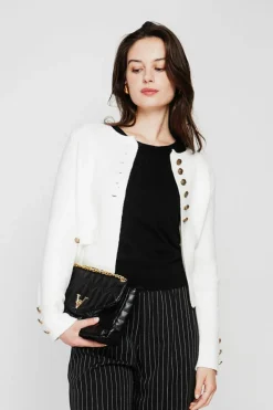 Veste courte boutonnée naturelle-C&Jo New