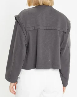 Femme Galeries Lafayette Vestes, Blousons^Veste courte en Coton Léonor gris foncé