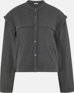 Femme Galeries Lafayette Vestes, Blousons^Veste courte en Coton Léonor gris foncé