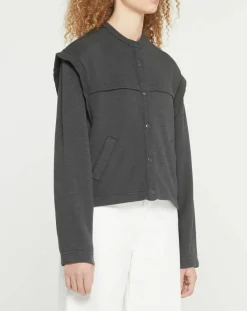 Femme Galeries Lafayette Vestes, Blousons^Veste courte en Coton Léonor gris foncé