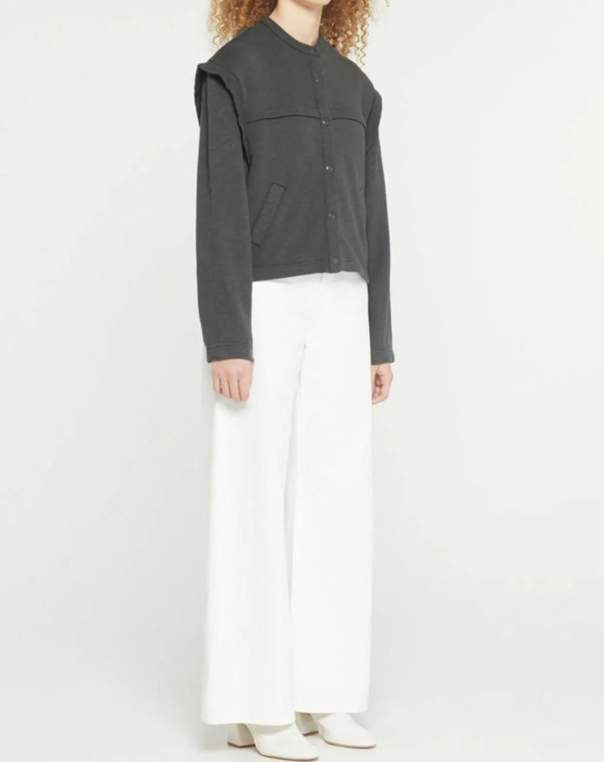 Femme Galeries Lafayette Vestes, Blousons^Veste courte en Coton Léonor gris foncé