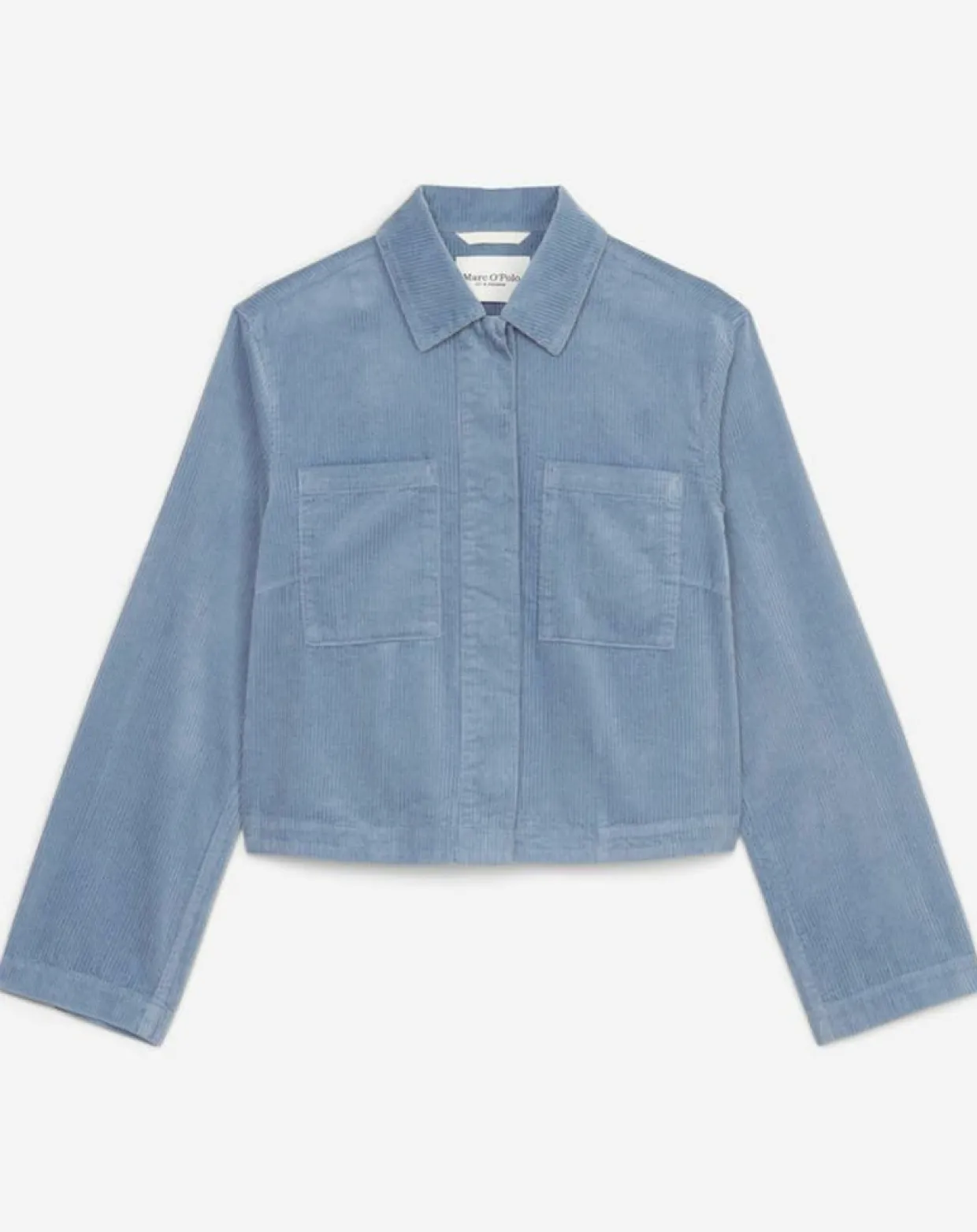 Femme Marc O'Polo Vestes, Blousons^Veste courtes en Velours côtelé bleu ciel