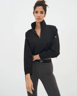 Veste Crop Training noire-Onamaste Sale