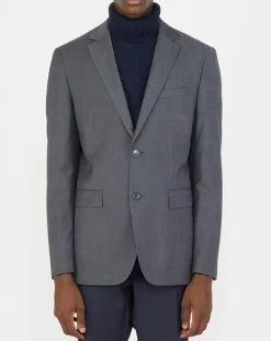 Veste de costume en Laine mélangée Meda Vume grise-Comptoir GL New