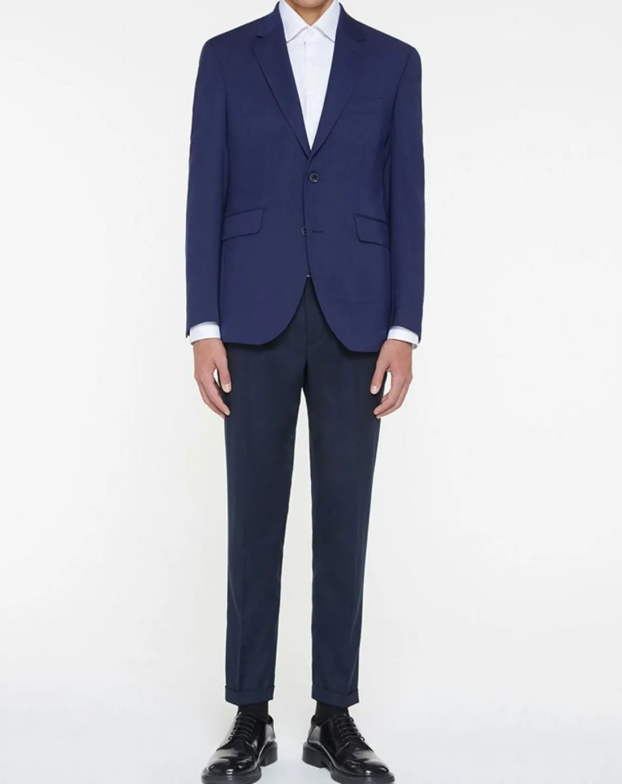 Veste de Costume en Laine mélangée bleue-Hackett London Best