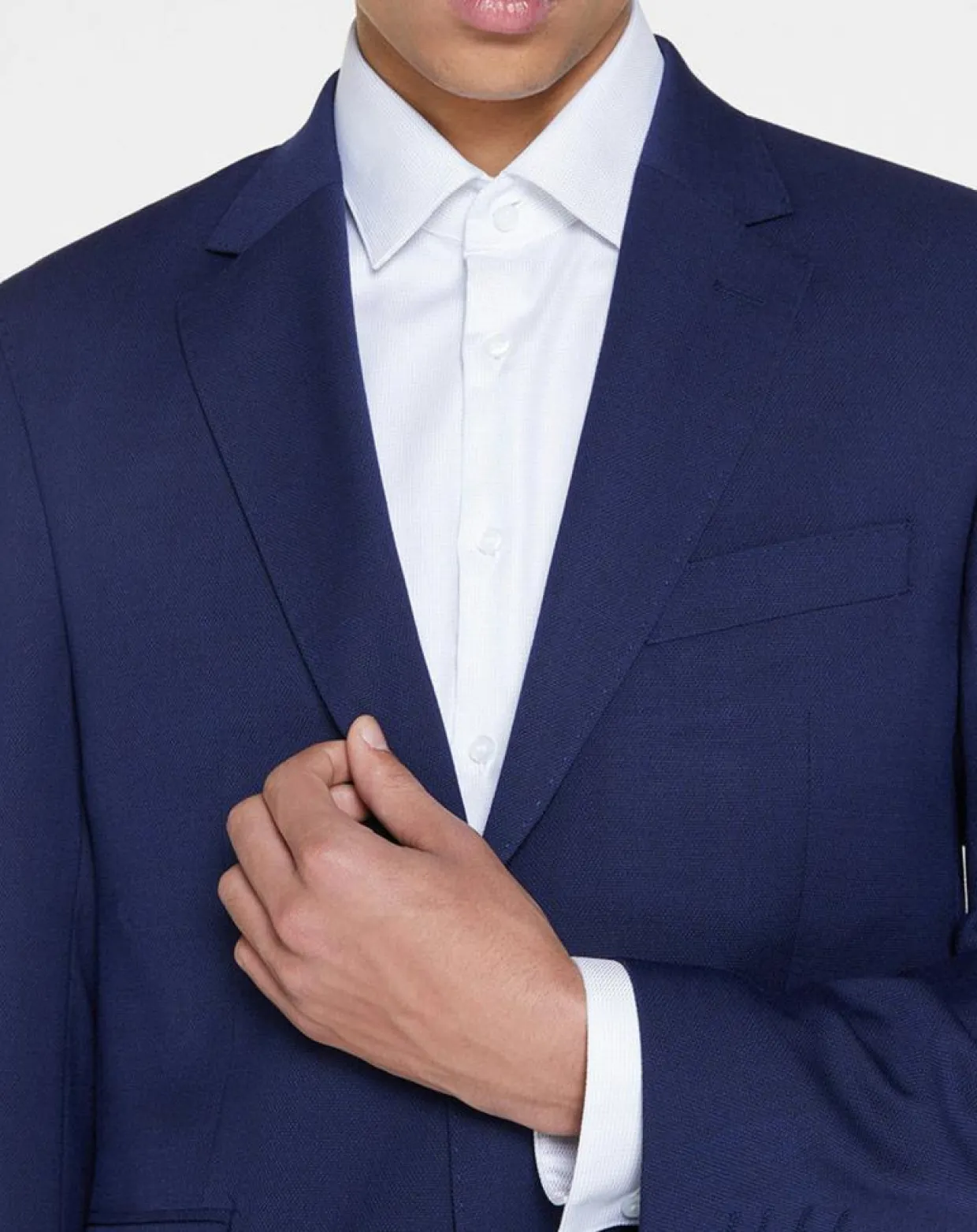 Veste de Costume en Laine mélangée bleue-Hackett London Best